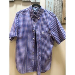 Chaps Men's Easy Care Dress Shirt Short Sleeve Large